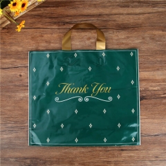 Custom Plastic Thank You Floral Shopping Bag Plastic Shopping Bag Custom Logo With Handles