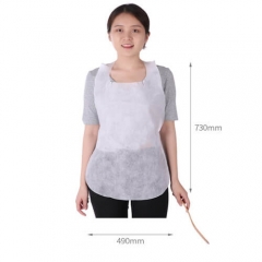 Manufacturer Custom Bib Adult Disposable Non Woven Apron Non Woven Dispos Bib For Restaurant