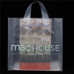 Free Sample Plastic Food Service Take Out Bag Custom Gift Bulk Takeaway Plastic Bags With Handle