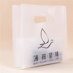 Transparent Plastic Restaurants Takeaway Bags Custom Takeaway Bag Food Packaging Plastic Take Out Bags With Logos