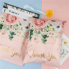 Custom Logo Boutique Clothes Packaging Poly Mailers Print Shipping Bags Plastic Pink Mailing Envelope Poly Mail Bag