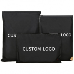 New Design Custom Logo Frosted Plastic Zipper Bag Logo Cosmetic Pouch Zipper Bags Plastic For Clothes Swimwear Packaging