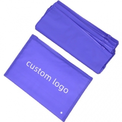 New Design Custom Logo Frosted Plastic Zipper Bag Logo Cosmetic Pouch Zipper Bags Plastic For Clothes Swimwear Packaging