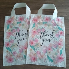 Retail Customized Shopping Store Plastic Bag Biodegradable Carrier Bag Thank You Plastic Shopping Gift Bag