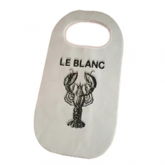 Customized Printed Promotional Lobster Non Woven Disposable Apron Adult Custom Printed Disposable Bibs With Logo