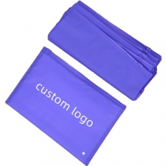 Customized Printing Logo Plastic Zipper Slider Bags Frosted Matte Black Zip Lock Compostable Packaging Bag For Clothes