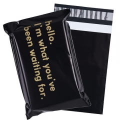 Mailer Matte Black Plastic Clothes Bag Packaging Printed Packaging Postage Bags Custom Poly Bags For Packaging