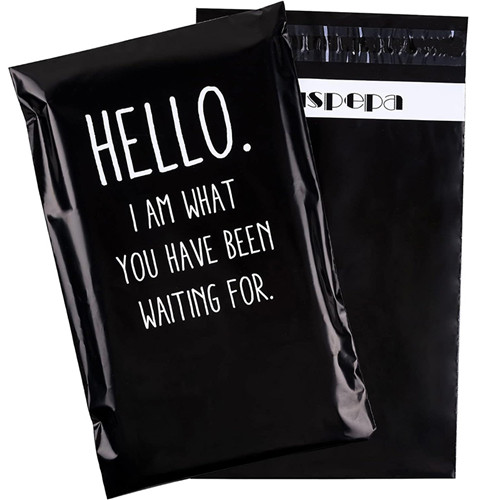 Mailer Matte Black Plastic Clothes Bag Packaging Printed Packaging Postage Bags Custom Poly Bags For Packaging