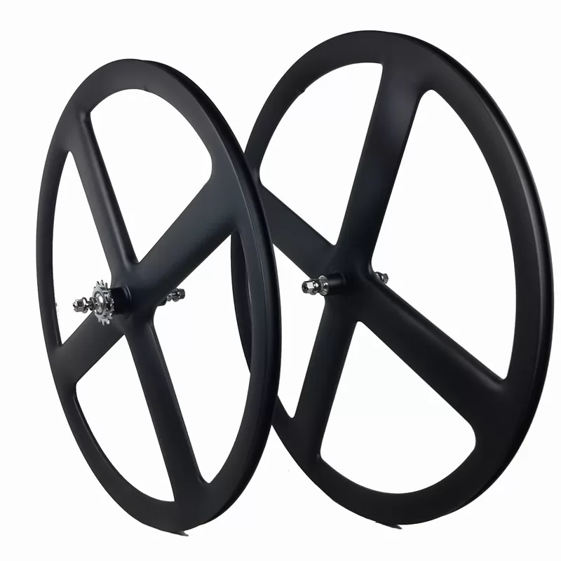 |CW23-37C/T-4S|Chinese pro manufacture carbon road/track fixed gear bike four spoke wheel 4 23mm width 37mm depth tubular/clincher front/rear wheelset