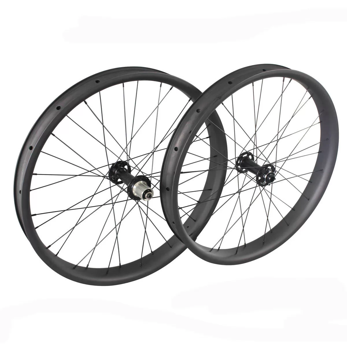 |CW26-65CT| 26er carbon wheels fat bike 65mm width 25mm deep clincher tubeless compatible complete wheelset snow/sand ride cyclingwheel online sales