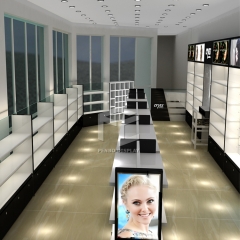 New design skin care & cosmetic shop interior design for Qatar