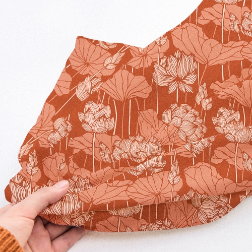 Natural 100% cotton gauze custom made digital printing in muslin blanket fabric