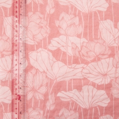 Custom digital textile printing double layers 100% cotton muslin swaddle fabric
