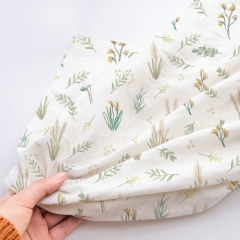 Light weight custom print your own pattern cotton gauze fabric