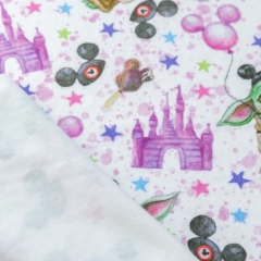 Custom digital printing embossing 100% polyester baby cuddle minky plush fabric