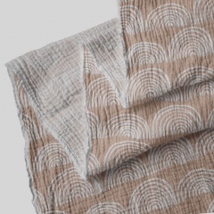 Brgith colors custom digital printed double layer gauze muslin swaddle fabric