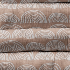 Brgith colors custom digital printed double layer gauze muslin swaddle fabric
