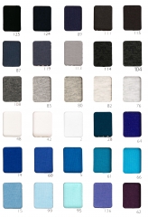 navy blue Wholesale Organic Cotton Spandex Jersey Knit 220-230gsm
