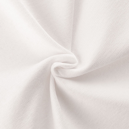 cream Wholesale Organic Cotton Spandex Jersey Knit 220-230gsm