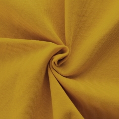 mustard gold Wholesale Organic Cotton Spandex Jersey Knit 220-230gsm