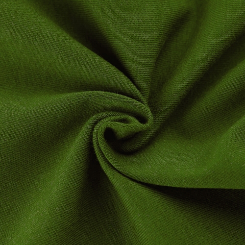 kelly green Wholesale Organic Cotton Spandex Jersey Knit 220-230gsm