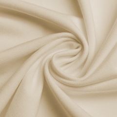 Ivory Bamboo knit fabric wholesale - stretchy soft single jersey- 240gsm
