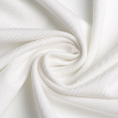 White bamboo spandex lycra fabric roll- soft and breathable
