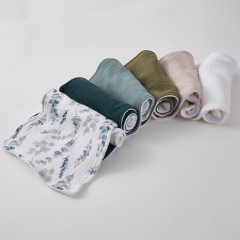 plush and soft khaki natural pure cotton burp rag cloths for baby