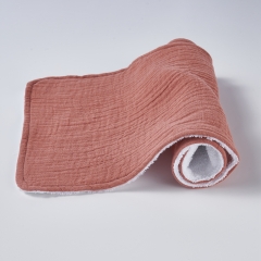 Oem service quality material and craftsmanship 100% organic cotton muslin baby burp cloth rag