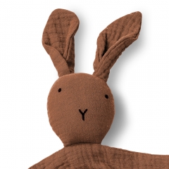 custom animal cute bunny lovey 100% muslin cotton baby soft security blanket