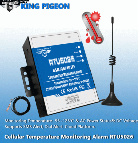 GSM 3G 4G LTE Temperature Monitoring Alarm