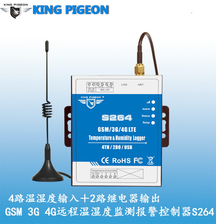 S264 remote temperature and humidity monitoring