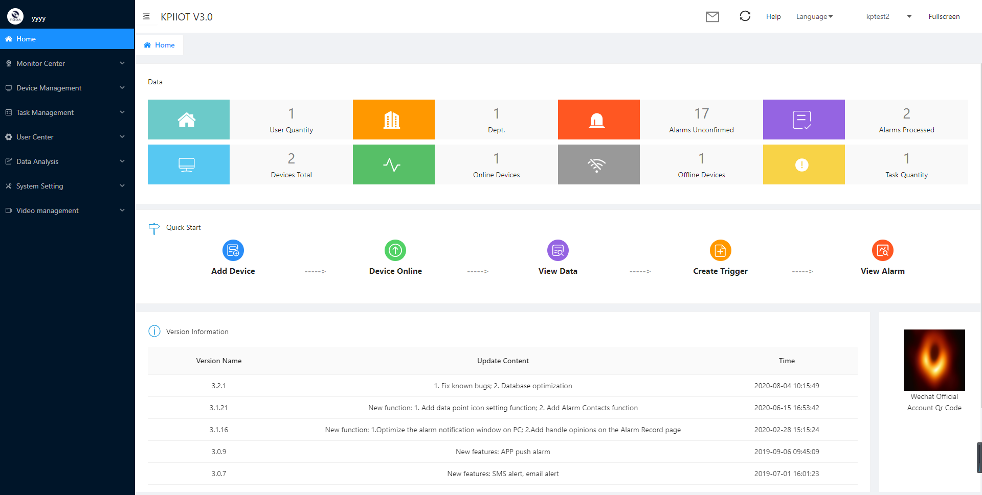 IoT cloud platform