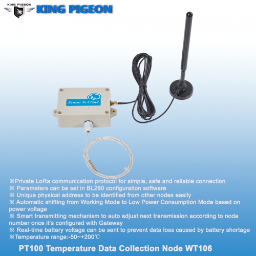 Wireless Temperature Sensor (-10~200℃, PT100)