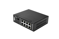 Rugged Industrial Ethernet Switch (8LAN 1 Fibre port,Dual Power Inputs, PoE Output)