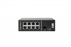 Rugged Industrial Ethernet Switch (8LAN 1 Fibre port,Dual Power Inputs, PoE Output)