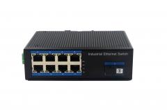 Gigabit 1 Optical 8 Electrical Industrial Ethernet POE Switch BL166GP