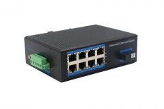 Gigabit 1 Optical 8 Electrical Industrial Ethernet Switch BL166G