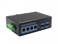 Gigabit 2 Optical 4 Electrical Industrial Ethernet POE Switch BL167GP