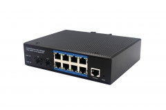 Gigabit 2 Optical 8 Electrical Managed Industrial Ethernet Switch BL168GM-SFP