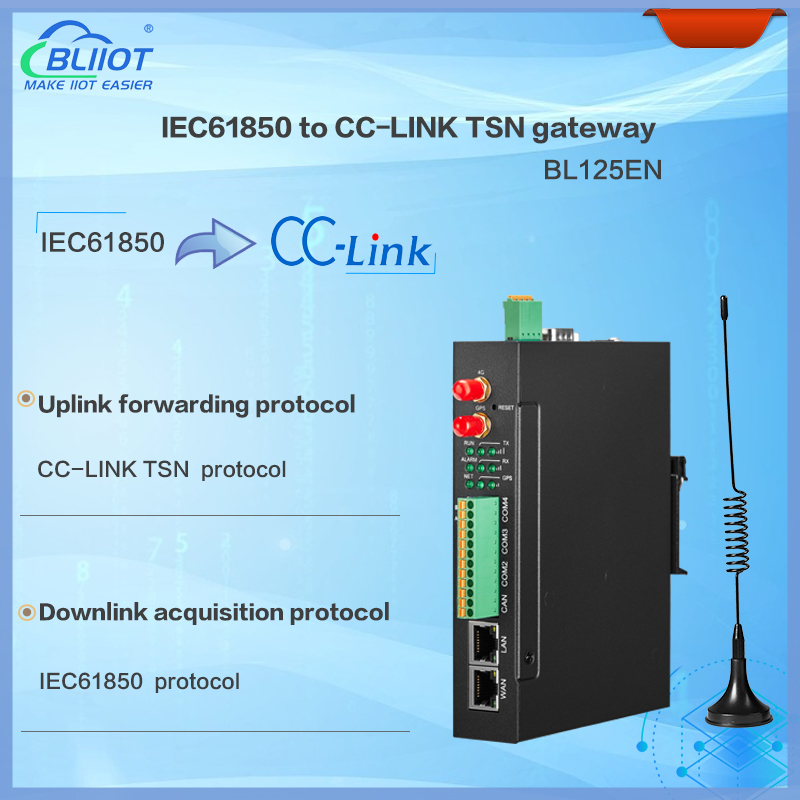 BLIIoT BL125EN IEC61850 to CC-LINK TSN Gateway