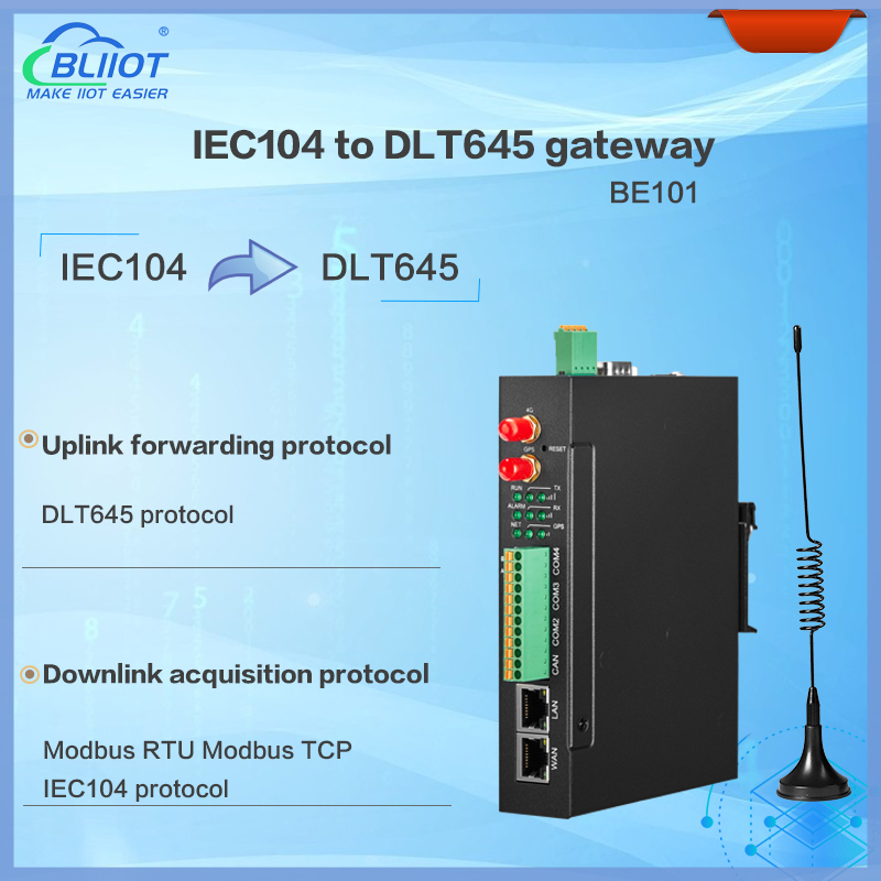 BLIIoT BE101 IEC104 to DLT645 Gateway