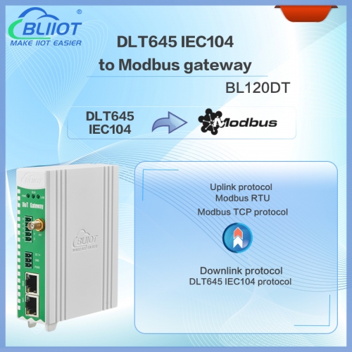 DLT645 IEC104 to Modbus Protocol Converter BL120DT