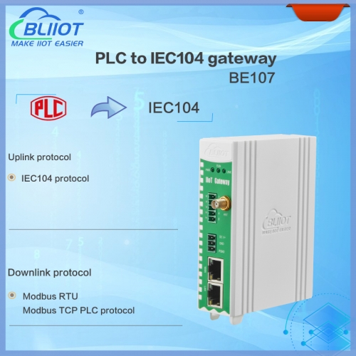 PLC to IEC104 Substation Automation Protocol Gateway BE107
