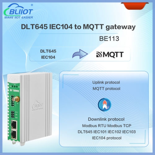 DLT645 IEC104 to MQTT Power Grids IoT Gateway BE113