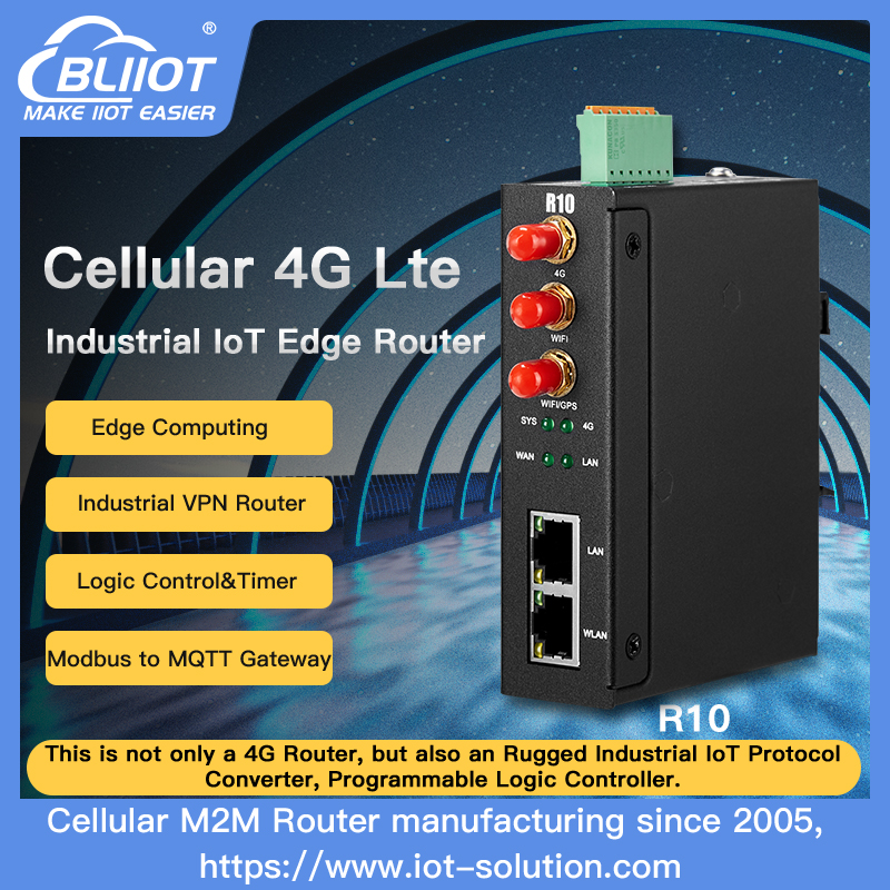 4G Edge Industrial Router R10A for Photovoltaic System Monitoring