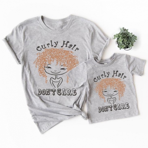Mommy & Kids Curly Hair Matching Tees