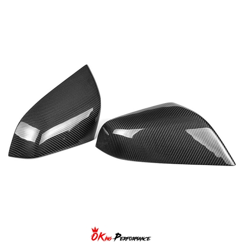 Carbon Fiber (CFRP) + ABS Wing Mirror Cover Replacement For Tesla Model S 2014-2016