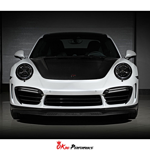 Topcar Style Half Carbon Fiber (CFRP) Front Bumper For Porsche 911 991 Carrera 991.1 991.2 Turbos 2011-2018