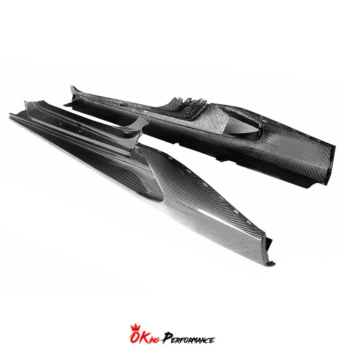 Novite Style Dry Carbon Fiber Side Skirt For Lamborghini Huracan EVO RWD 2019-2020